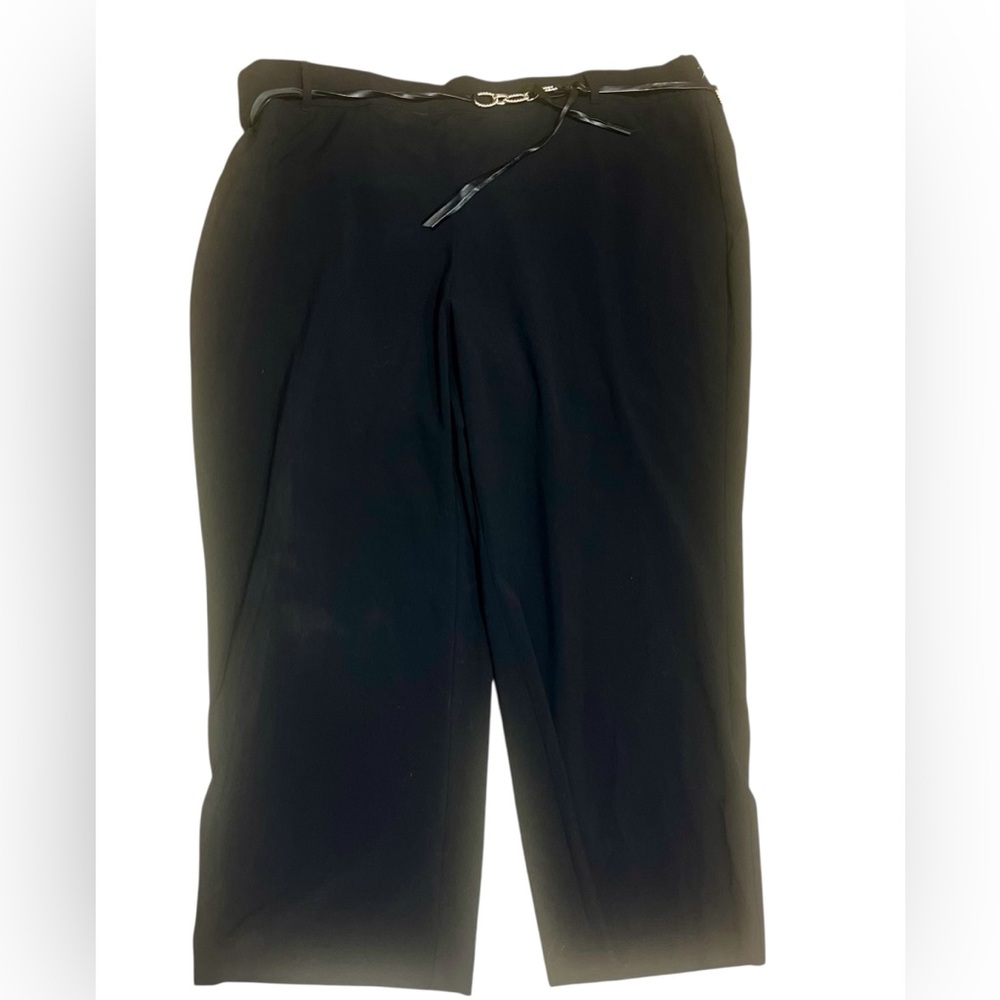 Dressbarn Roz & Ali Women’s Dress Pants Black Stretch Trousers Plus Size 24W NWT